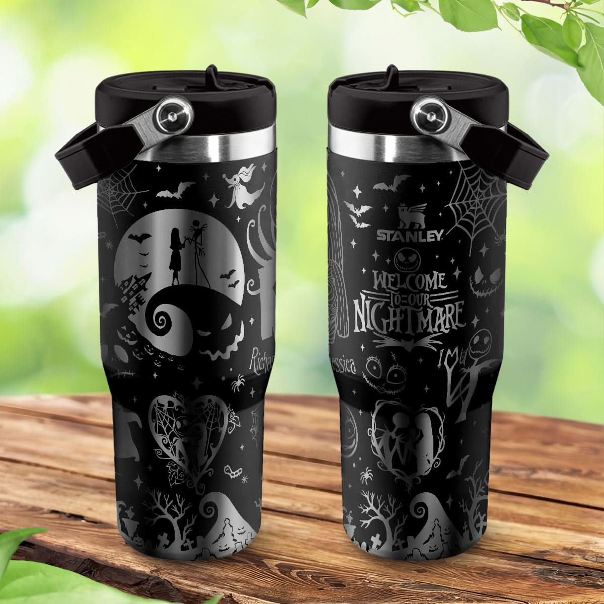 Couple Custom Disney Nightmare Before Christmas IceFlow 40oz Tumbler - 410QAHNTB020