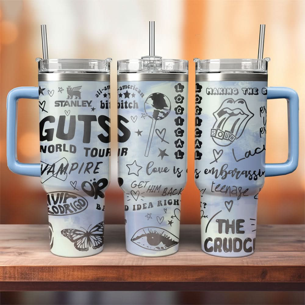 40oz Olivia Rodrigo Tumbler 408VTTLTB042 - Guts World Tour 2024