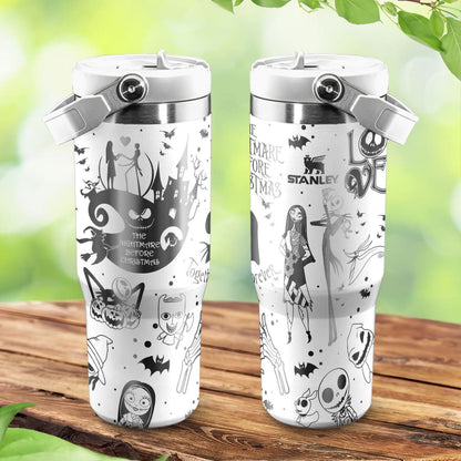 Couple Custom Nightmare IceFlow 40oz Tumbler - 410TTHNTB036