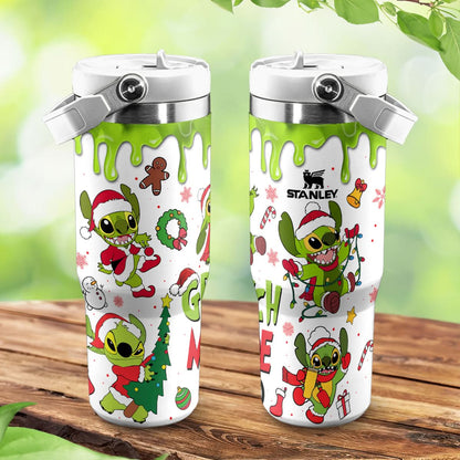 Stitch Grinch Movie IceFlow 40oz Custom Tumbler - 410TTHNTB007