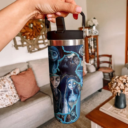 Halloween Corpse Bride IceFlow 40oz Tumbler - 409HLHNTB167