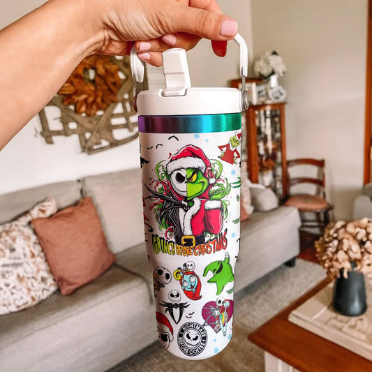 "I'm A Nightmare Grinch" Custom Grinch Nightmare IceFlow 40oz Tumbler - 410TTHNTB030