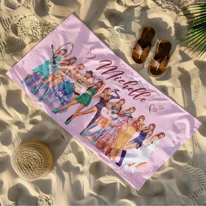 Swiftie Tour Inspired Custom Name Beach Towel- 406TTHNBT117