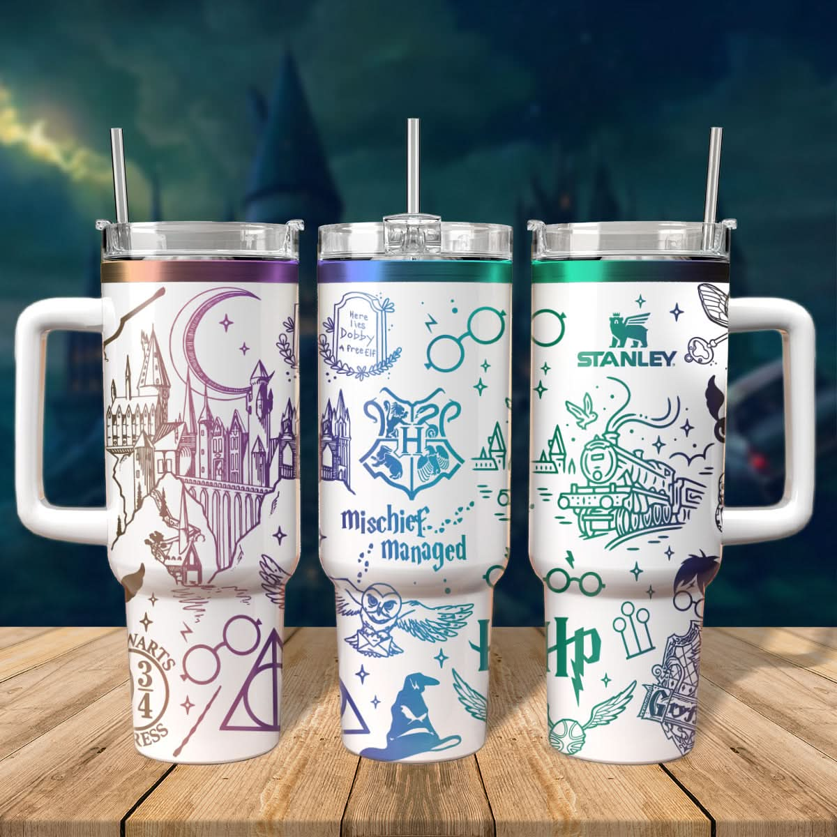 HP Wizard Worlds Engraved 40oz Tumbler- 407HLHNTB052