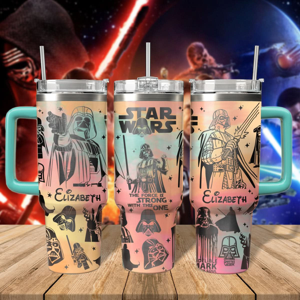 Custom Disney Father Day Darth Vader Star Wars Tumbler 40 oz - 407HLHNTB017