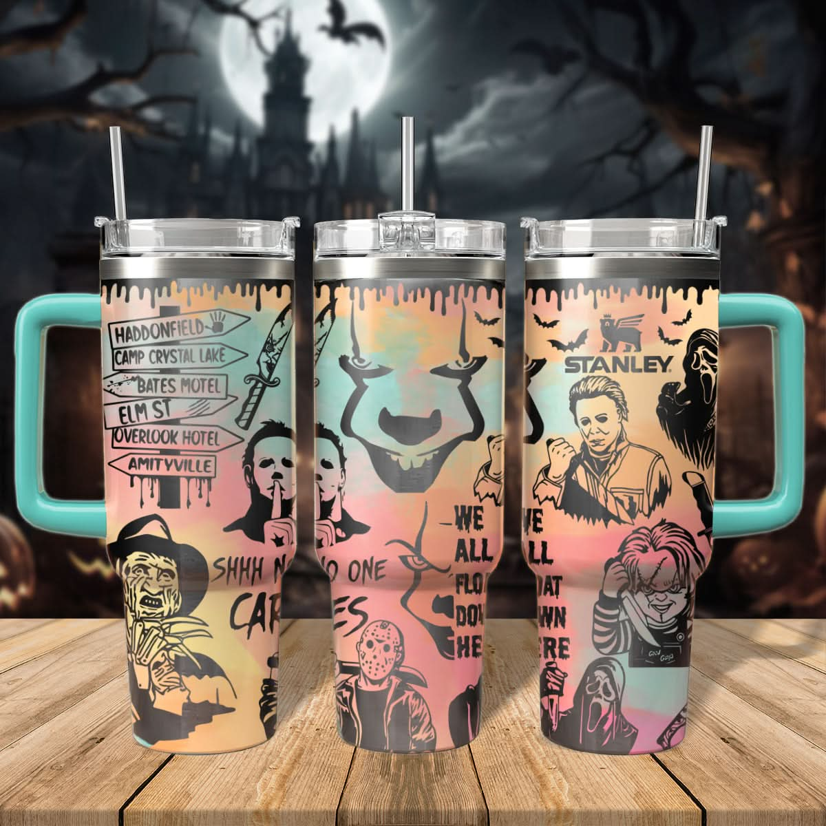 Horror Movies Characters 40oz Tumbler - 407HLHNTB061