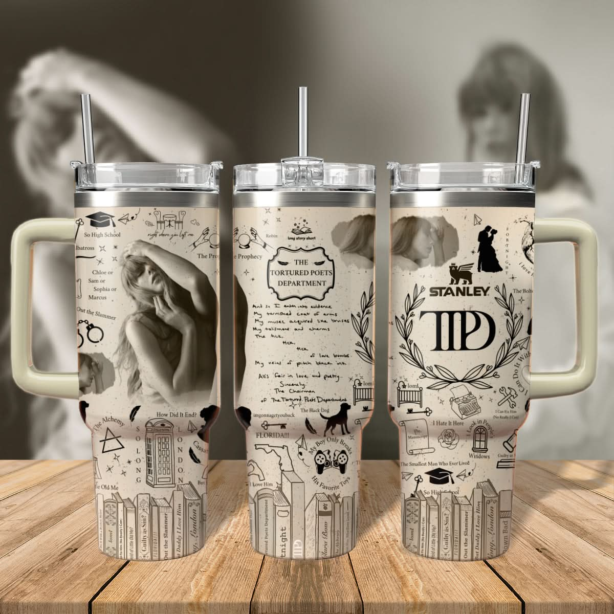 TS Albums Vintage Printed Tumbler - 406HLHNTB009