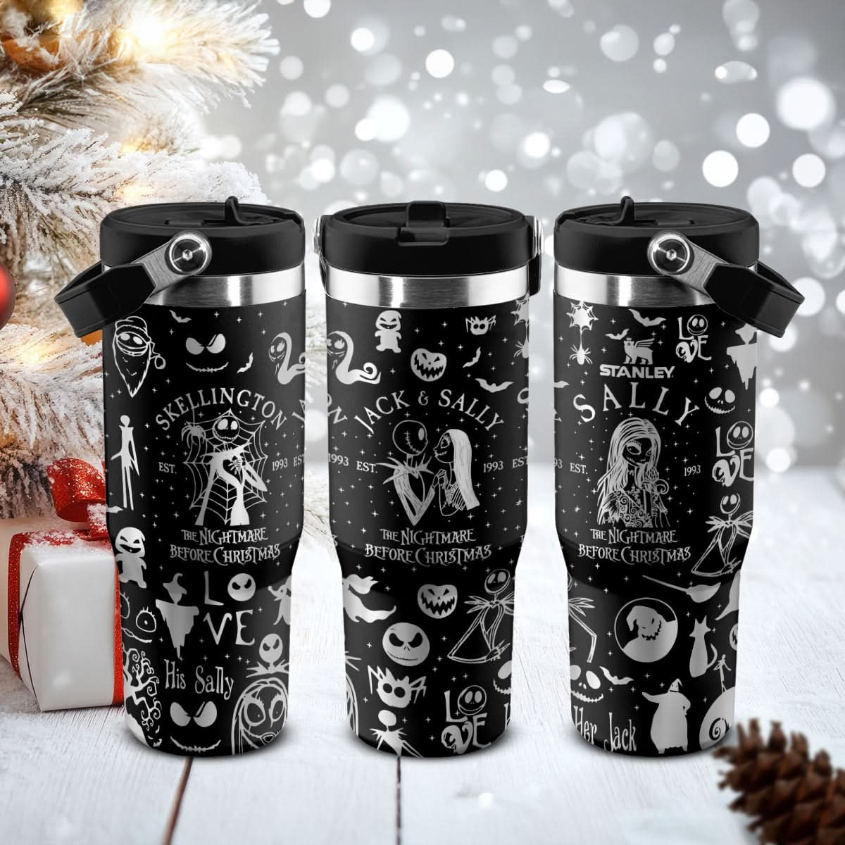 The Nightmare Christmas Before IceFlow 40oz Tumbler - 409HLHNTB153