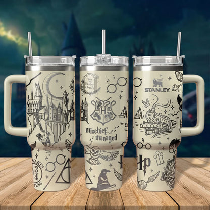 HP Wizard Worlds Engraved 40oz Tumbler- 407HLHNTB052