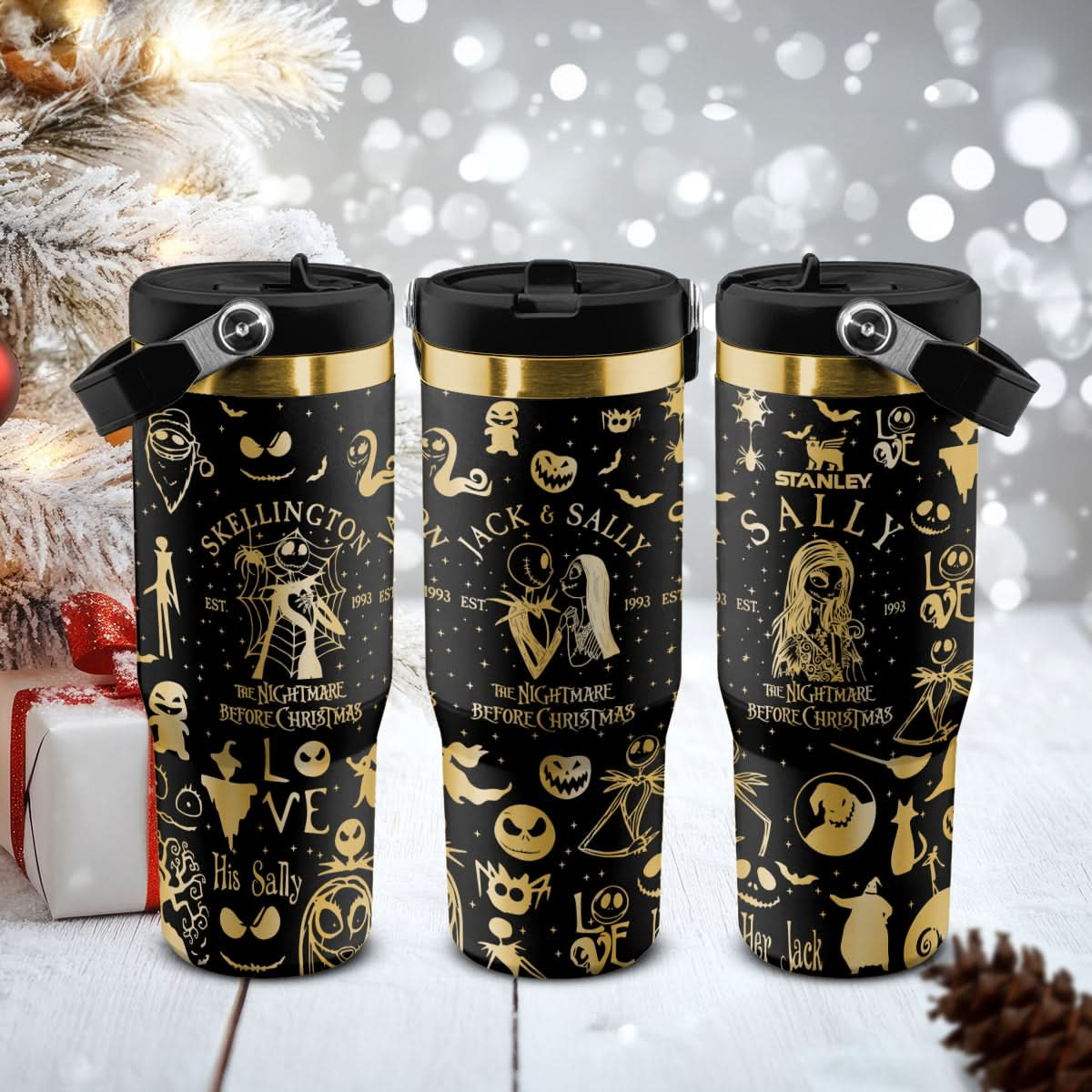 The Nightmare Christmas Before IceFlow 40oz Tumbler - 409HLHNTB153