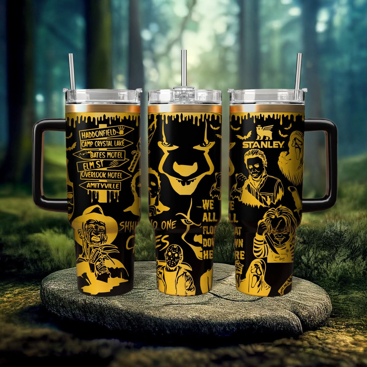 Horror Movies Characters 40oz Tumbler - 407HLHNTB061