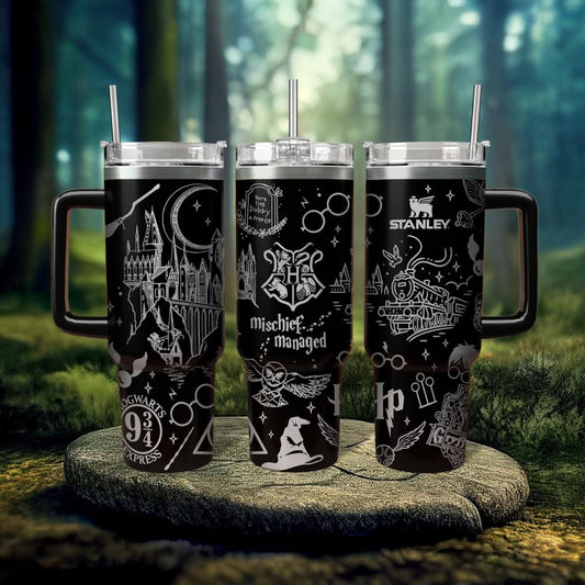 HP Wizard Worlds Engraved 40oz Tumbler- 407HLHNTB052