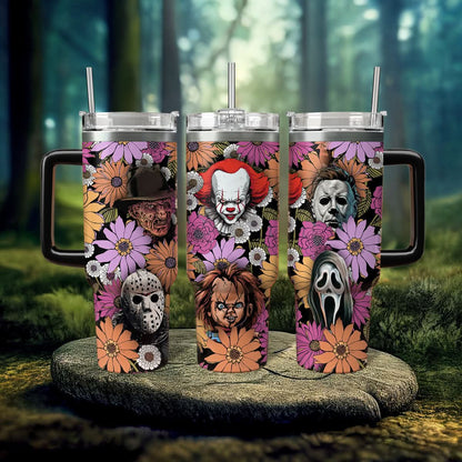 Horror Floral Characters 40oz Tumbler - 407HLHNTB062