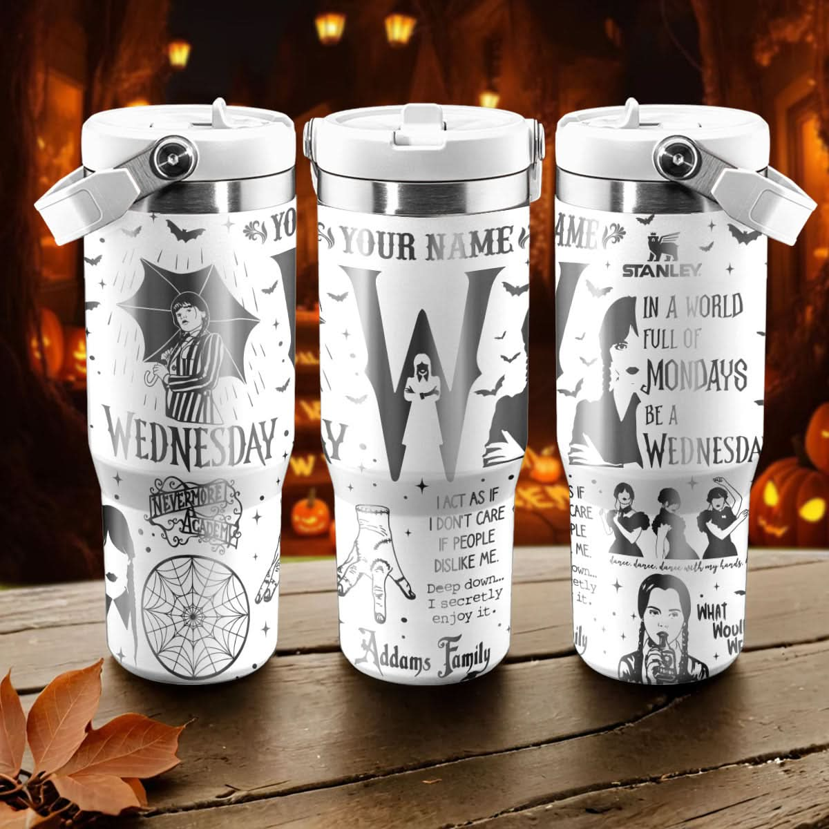 Wednesday Addams IceFlow 40oz Tumbler - 409TTTLTB001