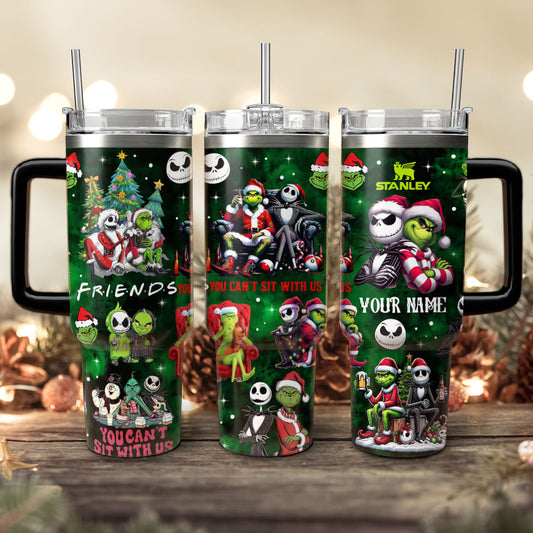 Custom Couple Grinch Nightmare, Gift For Christmas 40oz Tumbler - 410QATLTB034