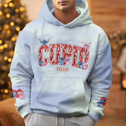 Best Gift For Couple Custom Printed Fleece Hoodie - 412MCTLFH009