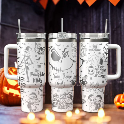 Couple Custom The Nightmare Before Christmas and Grinch 40oz Tumbler - 410QATLTB019