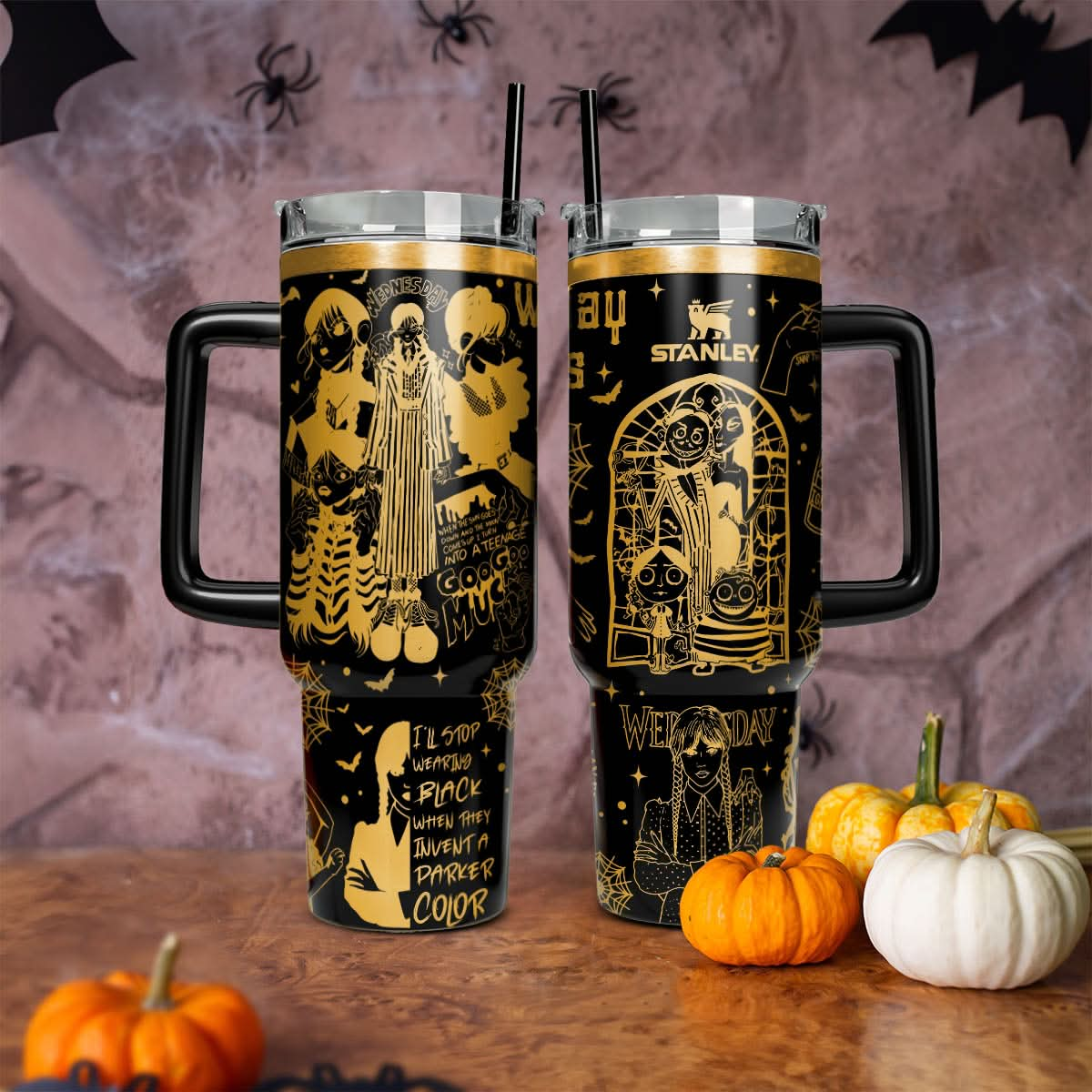 Addams Family 40oz Tumbler - 409TTTLTB007