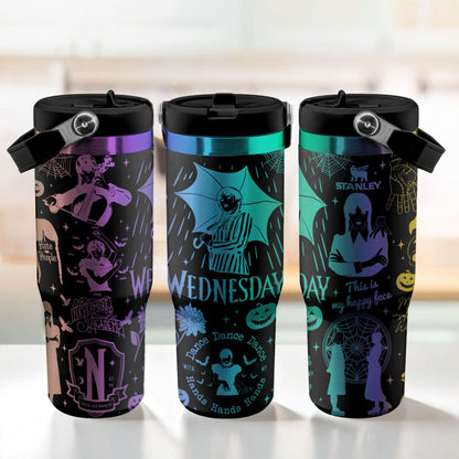 Wednesday Addams IceFlow 40oz Custom Tumbler - 409HLTLTB182