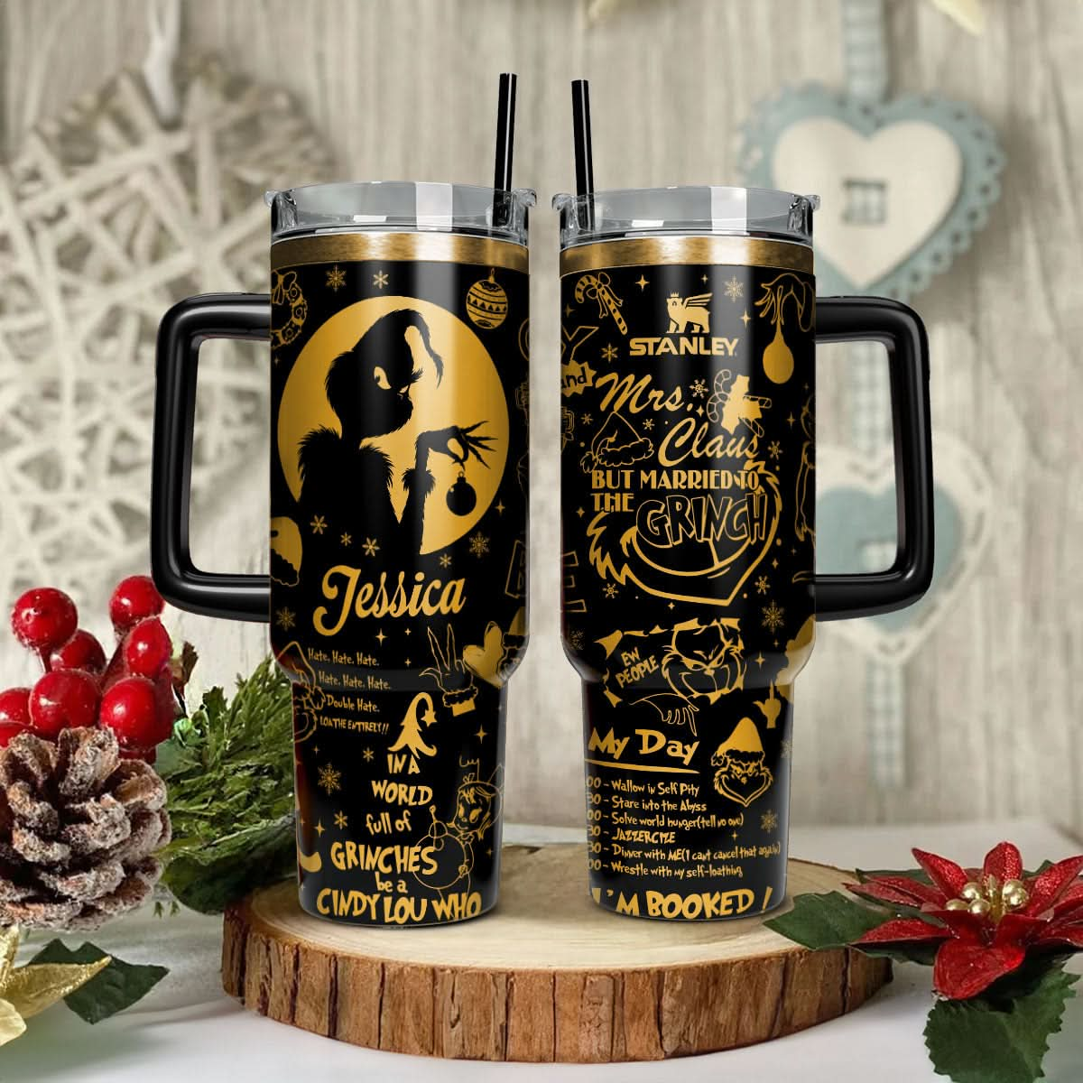 Custom Name Grinch Movie 40oz Tumbler - 410HLTLTB006