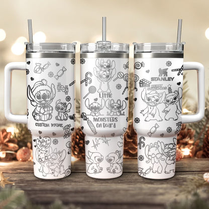 Custom Disney Stitch Christmas 40oz Tumbler- 410QA-TB032