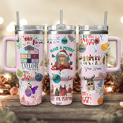 Custom TS Christmas Tumbler 40oz, Perfect Gift For Fans - 410QA-TB059