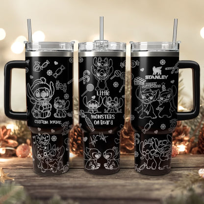 Custom Disney Stitch Christmas 40oz Tumbler- 410QA-TB032