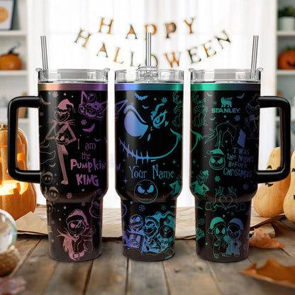 Couple Custom The Nightmare Before Christmas and Grinch 40oz Tumbler - 410QATLTB019