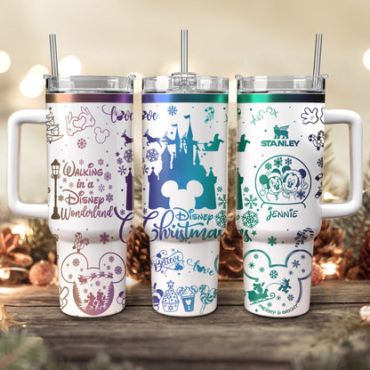 Custom Christmas Disney 40oz Tumbler - 410QA-TB037