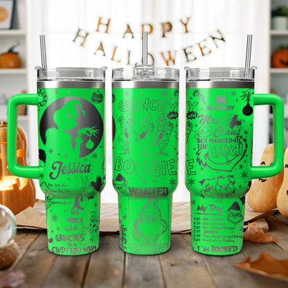 Custom Name Grinch Movie 40oz Tumbler - 410HLTLTB006