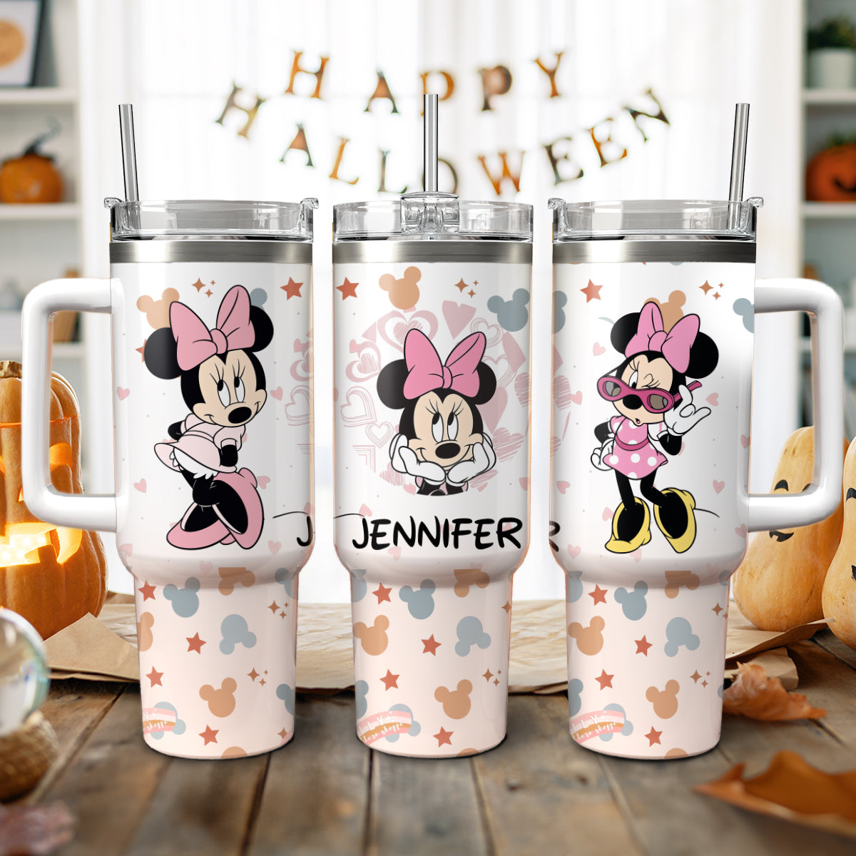 40oz Custom Disney Minnie Tumbler -410TT-TB053