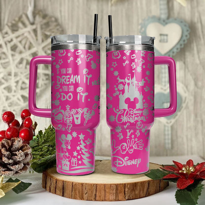 Custom Christmas Disney Movie 40oz Tumbler - 410TT-TB051