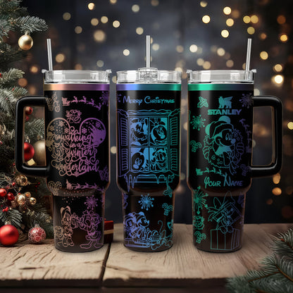 Custom Disney Mouse Christmas Character 40oz Tumbler - 410QA-TB044