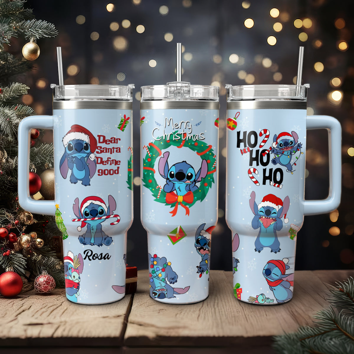 40oz Christmas DN Custom Tumbler - 411TT-TB005