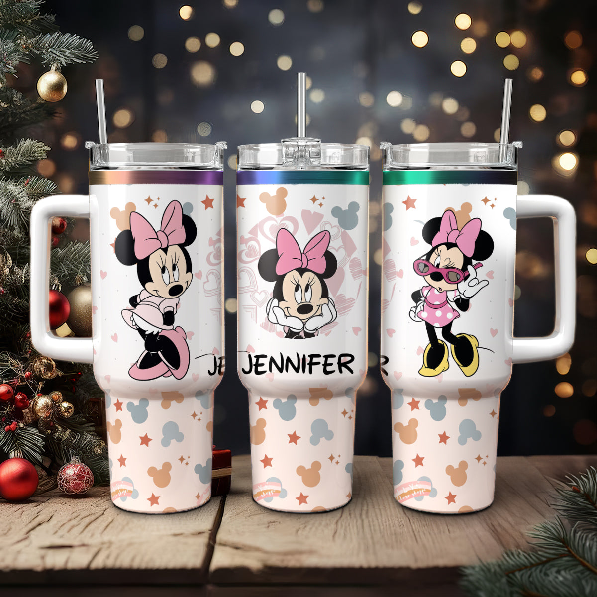 40oz Custom Disney Minnie Tumbler -410TT-TB053