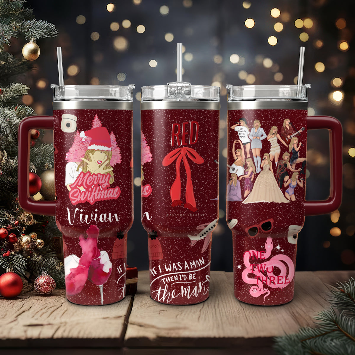 Christmas Custom Swift 40oz Tumbler - 410TT-TB073