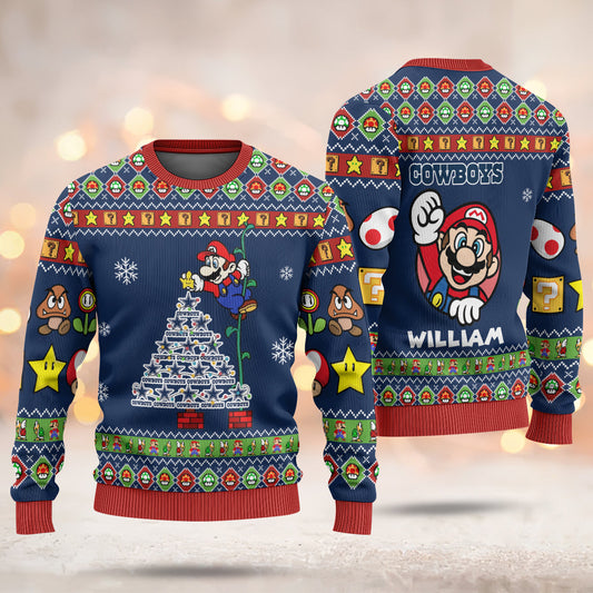 A Best Gift For Fan, Custom Football Teams Ugly Sweater _ 411MC-US006