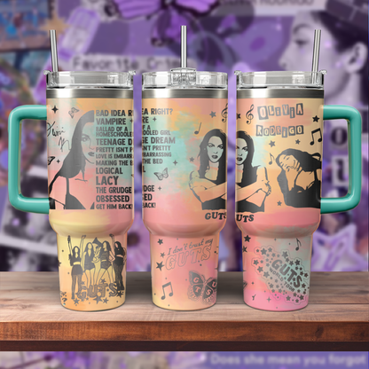 40oz Olivia Rodrigo Tumbler TLA55 - Guts World Tour 2024