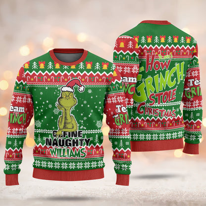 A Best Gift For Fan, Custom Grinch Ugly Sweater - 411QA-US011