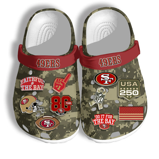 SF Salute To Service 2026 Edition Red Camo Clogs - Charms Gift Set
