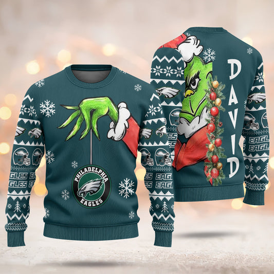 A Best Gift For Fan, Custom Football Teams Ugly Sweater _ 411MC-US002