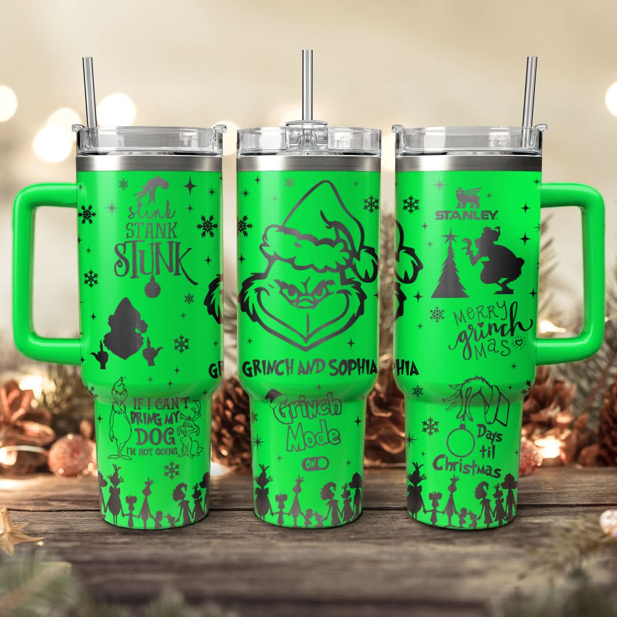 Custom Grinch 40oz Tumbler - 410TTTLTB016