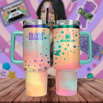 40oz Olivia Rodrigo Custom Tumbler TLA58 - Guts World Tour 2024