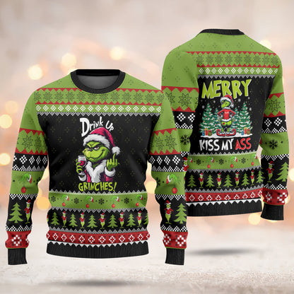 Christmas Grinch Ugly Sweater - 411TT- US023