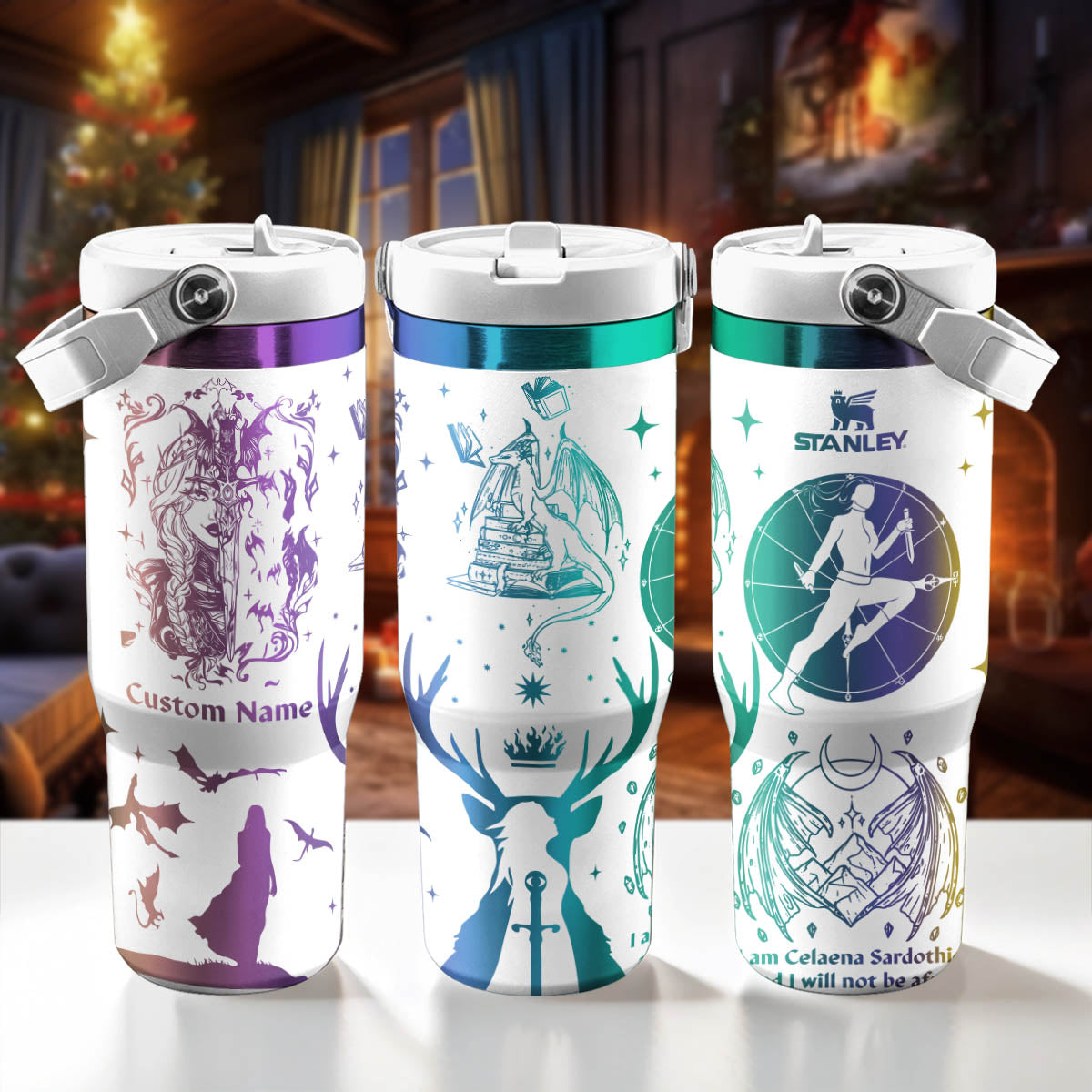 Throne Of Glass Custom IceFlow 40oz Tumbler - 412MCTLTB010