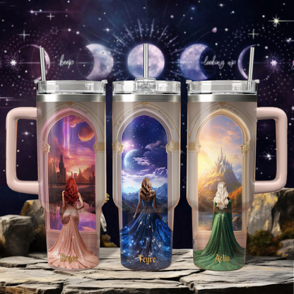 40oz Throne of Glass Tumbler TLA33 - Perfect Gift For Reader