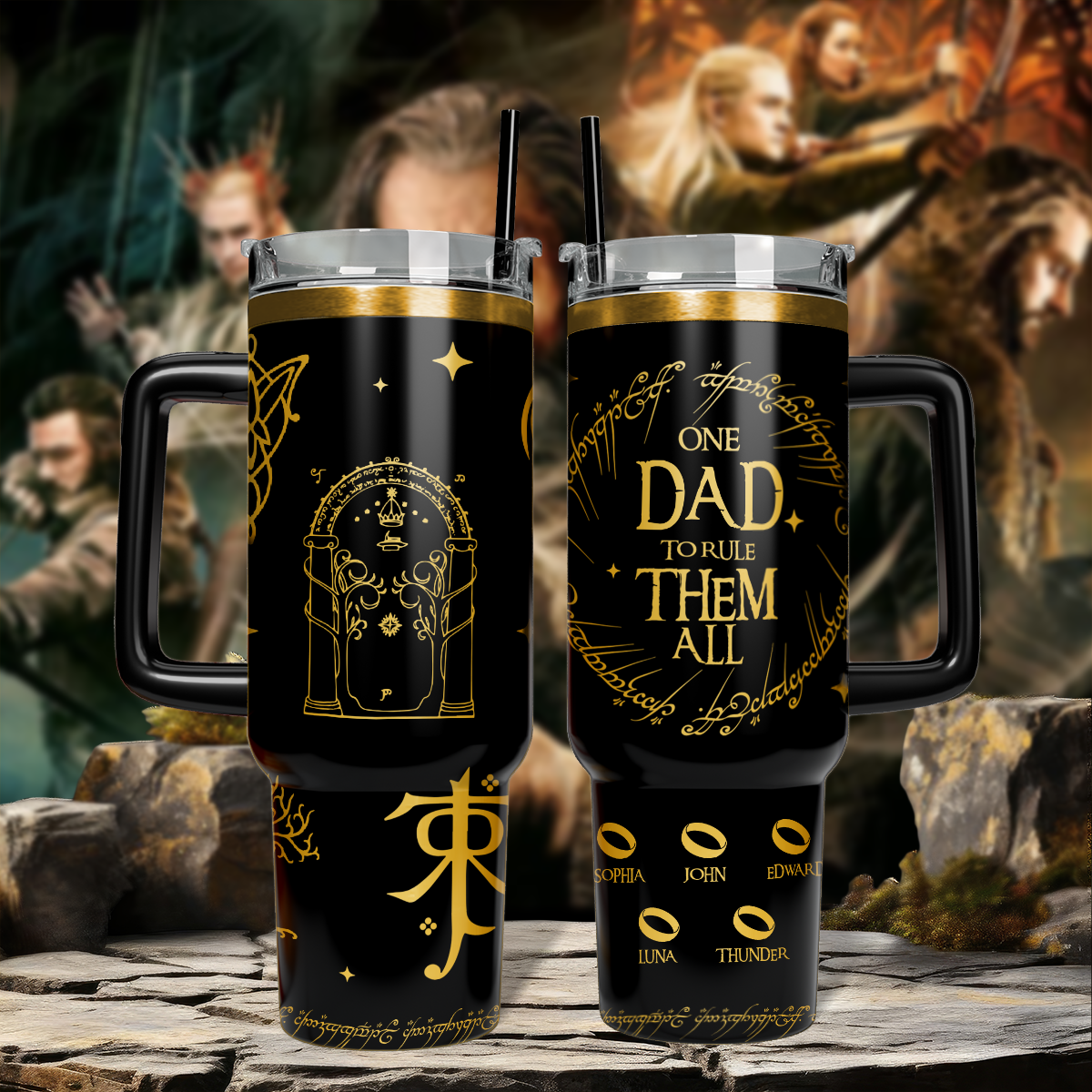 Lord of the Rings TLA42 - Engraved 40oz Tumbler Father's Day