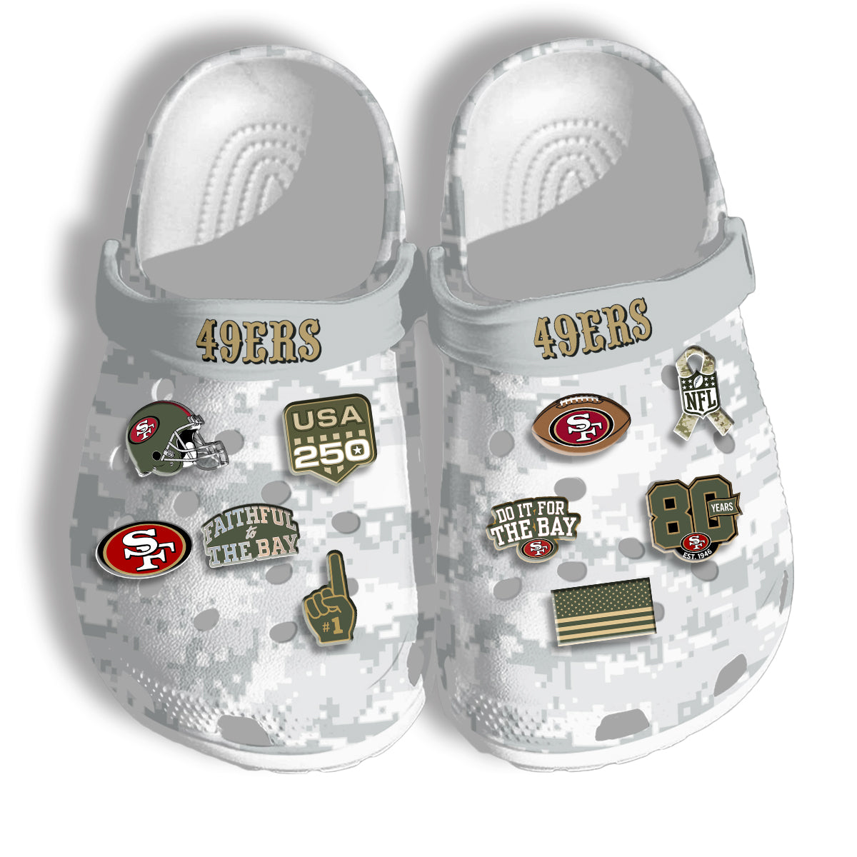 SF Salute To Service 2026 Edition Arctic Camo Clogs - Charms Gift Set