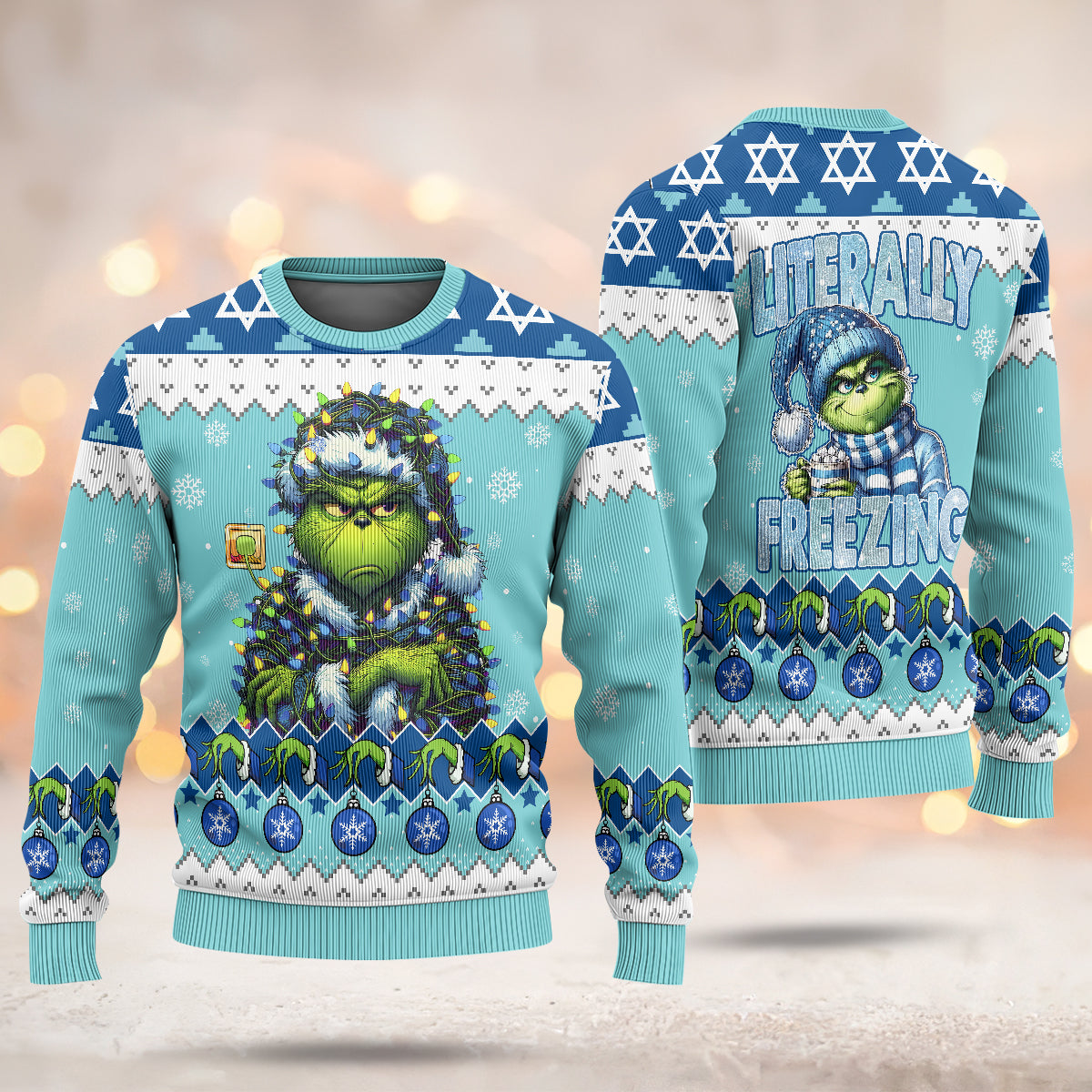 A Best Gift For Fan, Custom Grinch Unisex Ugly Sweater - 411TTHNUS029