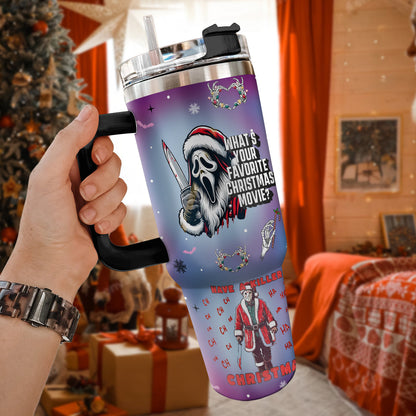 Christmas Horror Movies Character 40oz Tumbler - 411QA-TB001